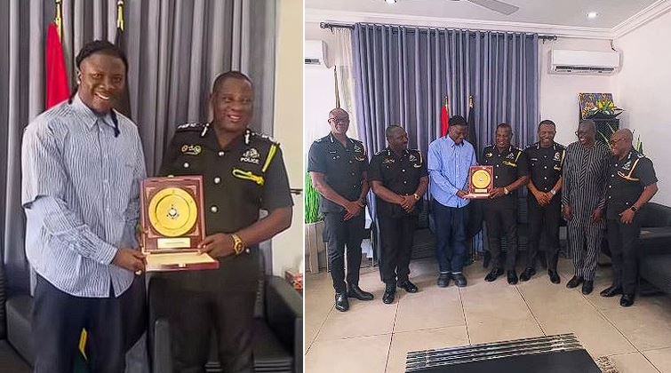 IGP honors Stonebwoy with Ghana Police Badge of Service